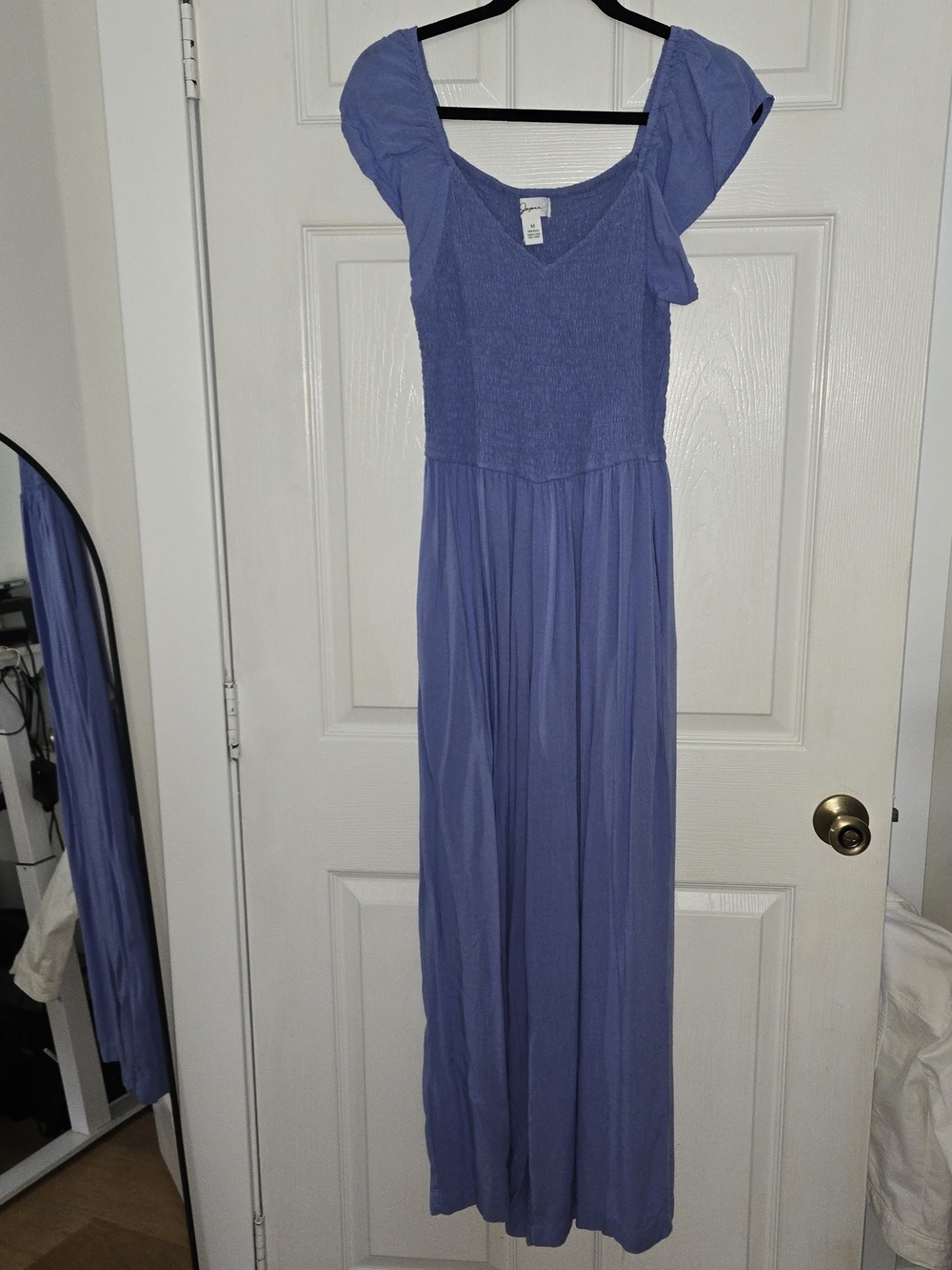 Lilac Maxi Pants with Smocked Bodice